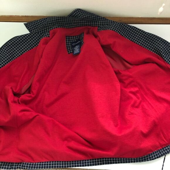 Catalina Navy & White Window Pane Check Full Zip Jacket Size Medium - Picture 5 of 10